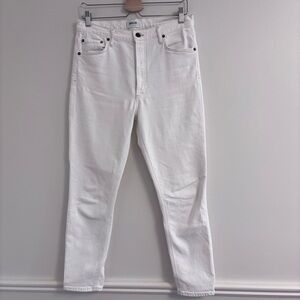 Agolde Classic White Jeans